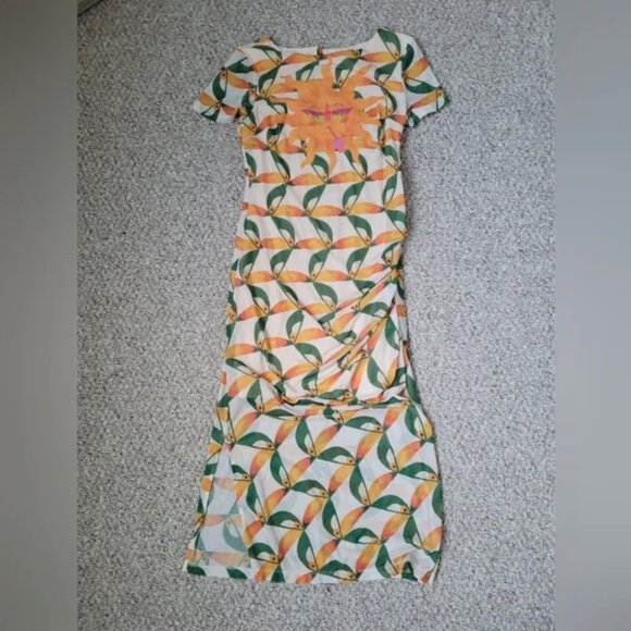 Farm Rio Midi Mesh Lined Dress size XXS - Picture 7 of 7